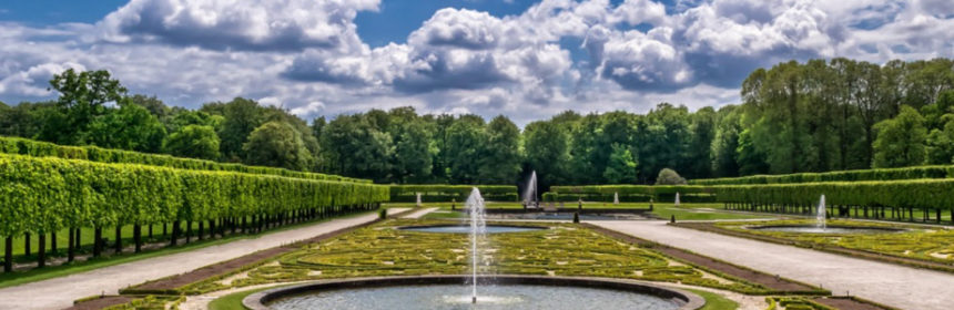modern garden landscape