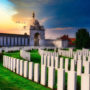Rows of headstones